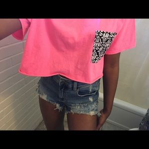 Pink Crop Tee